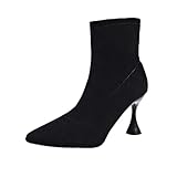 Stiefeletten für Damen, Stiletto-Absätze, elegant, spitzer Zehenbereich, Fliegenstiefel,...