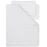 SIMPLIUM | Kindersteppbett-Set 4-Jahreszeiten | Kinderbettdecke & Kissen 40x60 cm OEKOTEX...