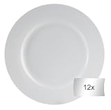 Home4You Dessertteller 12er Set Kuchenteller Speiseteller - Knochenporzellan -...