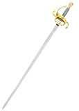Battle-Merchant - Rapier Replik aus dem 17. Jahrhundert aus Stahl handgeschmiedet -...