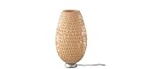 IKEA Tischleuchte Böja vernickelt Rattan ohne Leuchtmittel