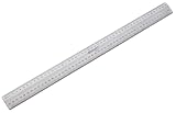 Westcott E-10113 00 Schneidelineal aus Metall,silber,50 cm (1 Stück)