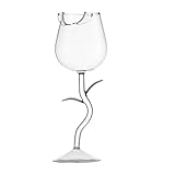 Weinbrille Set | Lackiertes Weinglas | Blumen-Blei-freie Weingläser | Bunte Libelle...