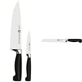 Zwilling Vier Sterne Messerset, 2-teilig, Rostfreier Spezialstahl, Schwarz...