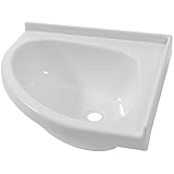 Waschbecken Eckwaschbecken Wohnmobil Wohnwagen Caravan Camping Boot 345 x 345...