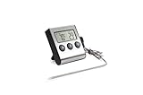 Weis 15257 Digitalthermometer Bratenthermometer Timer digital bis 250 Grad