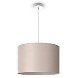 Paco Home Deckenlampe Pendellampe Aus Aluminium Und Stoff Hängelampe Ø45,5cm...