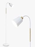 Anten Stehlampe Weiß Wohnzimmer VILI | 360° Schwenkbare Stehleuchte E27...
