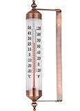 Außenthermometer mit Bronze-Effekt Design, Stilvolles Gartenthermometer, Outdoor,...