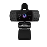 V7 1080P Webkamera, HD Webcam mit Mikrofon, & Sichtschutzabdeckung,...