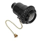 KITANDOVE Bakelit-Tischlampe hängende Lampenfassung Sockel für Glühbirnenhalter...