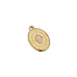 Roytil -OM 5pcs Natursteinkreuz -Zauberanhänger for DIY Schmuck Macht Frauen Retro...