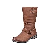 Rieker Damen 98860 Hohe Stiefel, Braun (Nuss 22), 39 EU