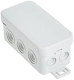 f-tronic 7340141 Feuchtraum-Abzweigkasten IP54, 85 x 44 x 40 mm, grau, E126, Inhalt: 10,...