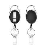 Ushine Ausziehbarer Schlüsselanhänger,2pcs Einziehbarer...