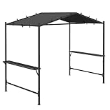Outsunny Grillpavillon 277 x 149 x 230 cm wasserdicht flammhemmend...