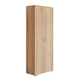 Stella Trading TALENT 3 Schuhschrank hoch, Eiche Sonoma Optik - Vielseitiger...