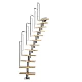 DOLLE Raumspartreppe mit 12 Stufen Höhe 240,5-292 cm Multiplex mit Buche-Deckfurnier...