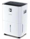 Luftentfeuchter Elektrisch 30L/24H, Mit Feuchtigkeitssensor und LED-Anzeige,...