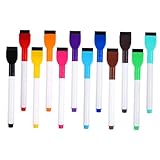 HAPINARY 12 Stück Farbiger Whiteboard-stift Weiß Punkt Schule Markierungen Papier...