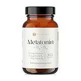 Melatonin 0,5 mg + Vitamin B6 & B12 – 365 Tabletten (Jahrespackung) – Laborgeprüft...