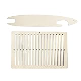 Generisch 5 Pcs Webstuhl aus Holz | Pappel Webband Werkzeug | Weave Loom Tool Creativity...