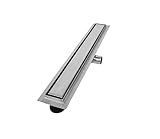 VILSTEIN Duschrinne 70cm Edelstahl, Bodenablauf Komplettset extra flach, Siphon mit...