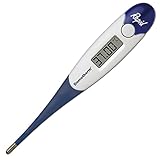 Domotherm Rapid - digitales Fieberthermometer mit 2 Nachkommastellen, Messwertspeicher,...
