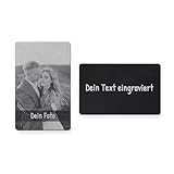 SOMEDA® Personalisierte Metallkarte für Geldbeutel/Foto und handschriftlicher...