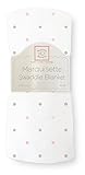 SwaddleDesigns Marquisette Dottie Heart Puckdecke, Pastellrosa