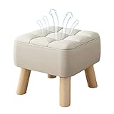 Cipliko Fußhocker - Massiver Wohnzimmerhocker | Sitzhocker für Erwachsene, Kinder,...