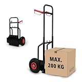 Grafner Sackkarre klappbar und ausziehbar, Belastbarkeit 200kg, Luftbereifung, Haltegriffe...