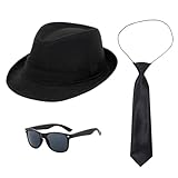 UILYNIU 3 Stück Mafia Gatsby Gangster Kostüm Herren 1920s Jahre Herren...