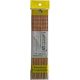 SHINE FARM - Karbonisierte Bambus Essstäbchen - 1 X 10 PCS, Wood