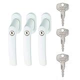 ABUS 54576 FG200 W Triples 3er Set Fenstergriff