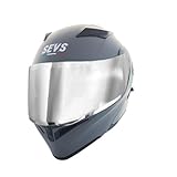 Versilberter doppelseitiger Spiegel Modularer Motorradhelm für Erwachsene Umkehrbarer...