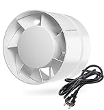 Airope -BA -100 mm Kanal Rohrventilator,Inline-Abluftventilator,107 m3/h,Hohe...