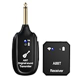 Juqoyue Neues A88T Kabelloses Gitarrensystem, E-Gitarren-Tonabnehmer, Audio-Sender und...