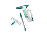 Leifheit Fenstersauger Set Dry & Clean mit Stiel & Einwascher für 360° streifenfreie...