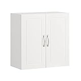 SoBuy® FRG231-W Hängeschrank mit Zwei Türen Wandschrank Badschrank Küchenschrank...