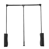 Verstellbare Kleiderstange zum Herunterziehen, 30 kg Kapazität, platzsparende...