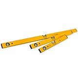 STABILA CLASSIC SET 70, 3-teiliges Wasserwaagen-Set: 100 cm, 60 cm, 40 cm, leichtes...