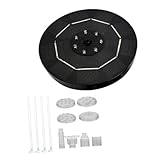 ABOOFAN 1 Set Solar-Vogeltränke Außenbrunnenpumpe Lotusdekor Außenbecken Solarpumpe...