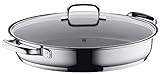 WMF Schmorpfanne/Fischpfanne oval 38 x 26 cm, mit Glasdeckel, Cromargan Edelstahl...