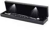 Schmuck Geschenkbox mit LED Licht, Schmuckkästen Display Aufbewahrungskoffer...