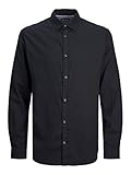 JACK&JONES Hemd Slim Fit Business Shirt Weiches Langarm Twill Oberteil aus Baumwolle...