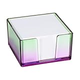 Idena 11364 - Zettelbox mit 500 Blatt 80g/m², Zettelkasten aus Kunststoff in...