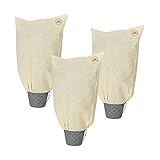 Gardebruk® Kübelpflanzensäcke 3er Set 60x80 cm 70g/m² Reißverschluss Garten...