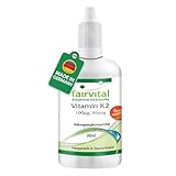 Fairvital | Vitamin K2 MK-7 Tropfen 100µg - 30ml - All-Trans Gehalt mind. 99,5%...