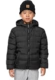Urban Classics Herren Boys Basic Bubble Jacket Black/Black/Black, 158/164